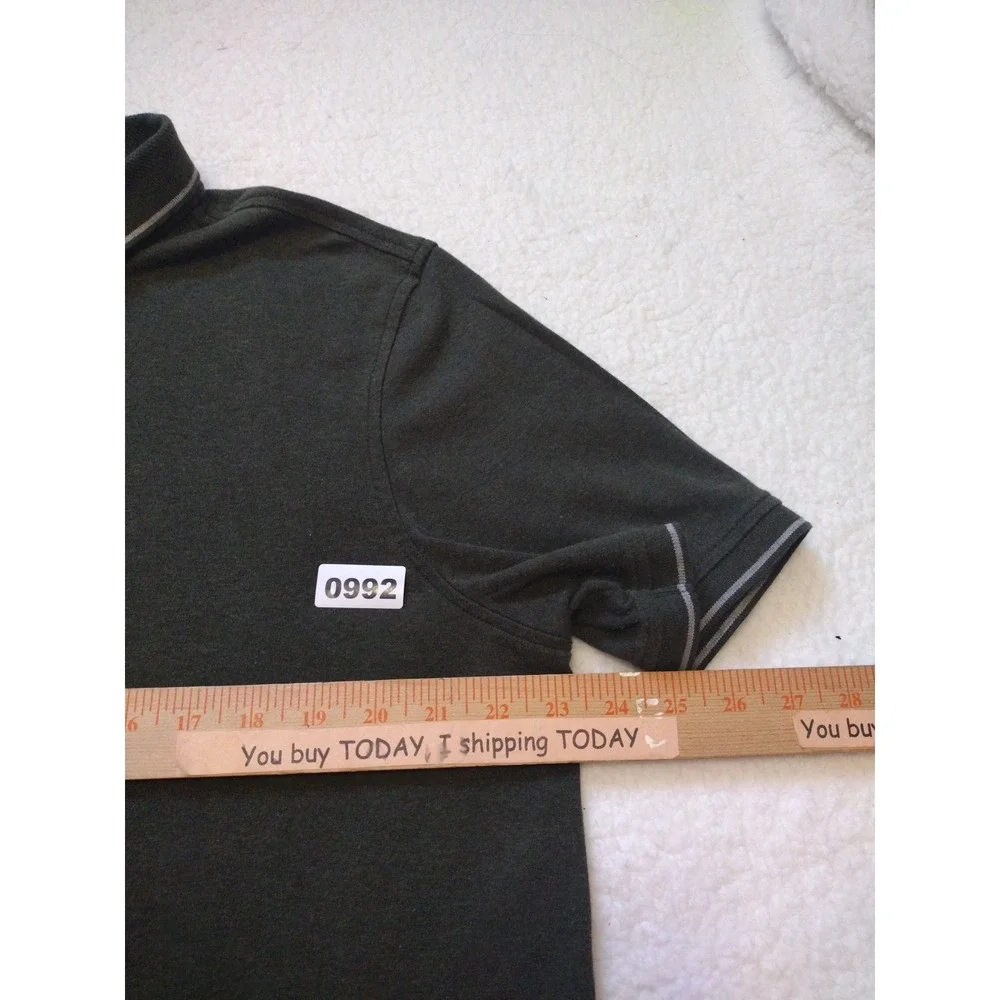 Banana Republic Polo Shirt Men's XL Dark Green Luxury Touch Standard‎ Fit